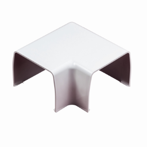 Vlakke bocht wit 80mm